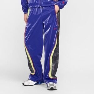 NWT Nike Men's XXL Loose Fit Straight Leg Track Pants Royal Blue Tie Dye